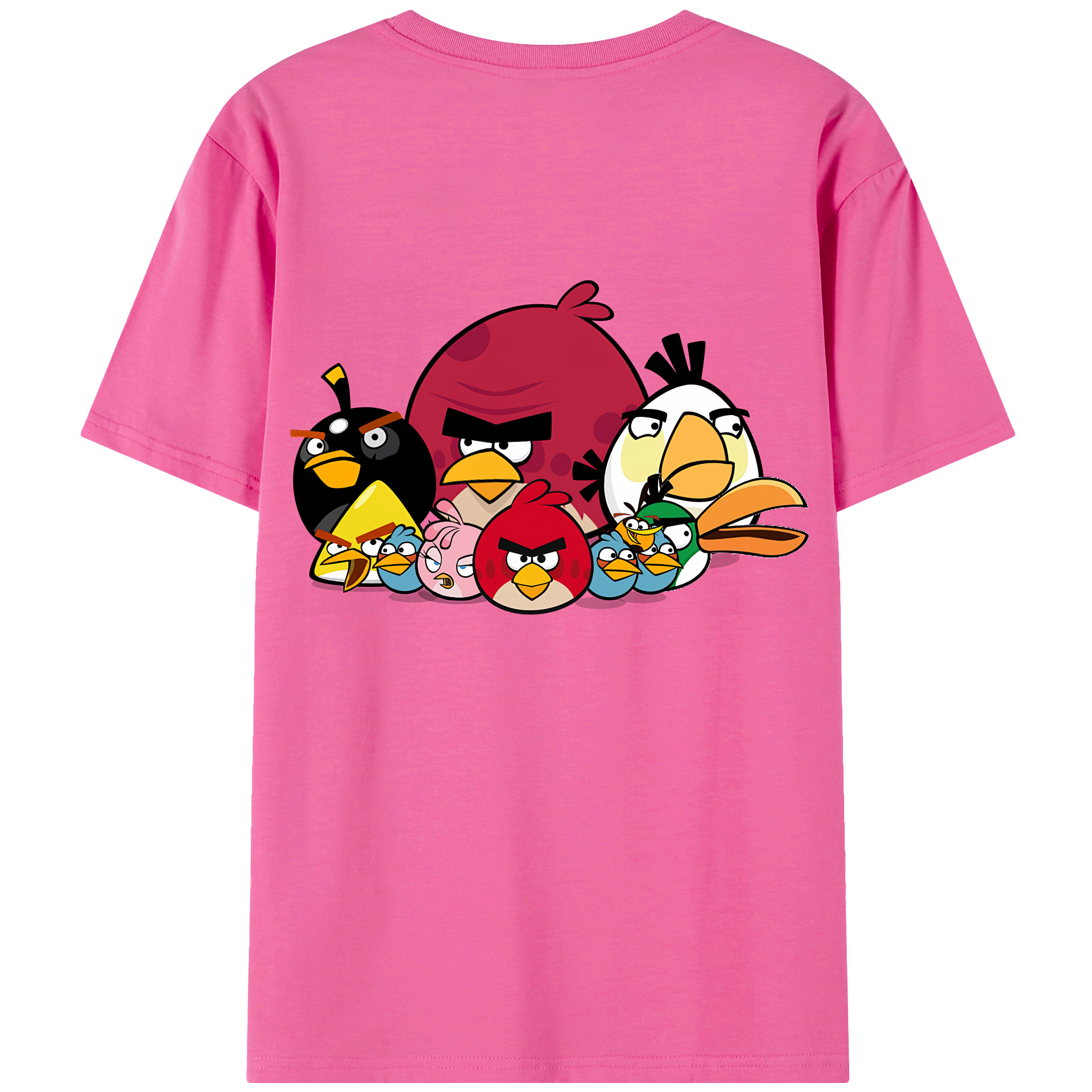（画像用） Angry Birds アングリーバード レディース半袖Tシャツ(バックプリント)